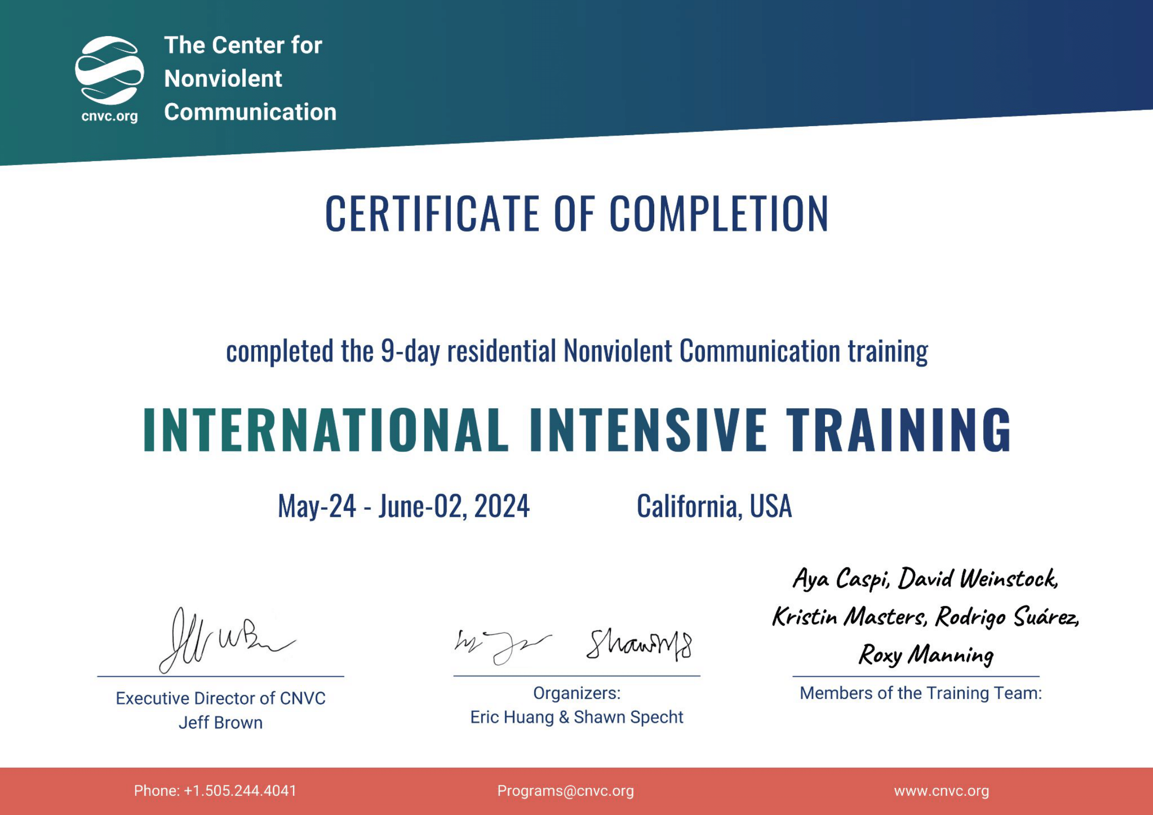 Certificate of Completion - IIT USA-CA 2024